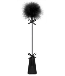 Cravache noire bdsm avec plumeau - CC5700770010